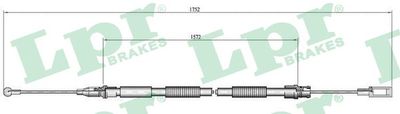 Тросик, cтояночный тормоз LPR C0007B