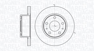 Тормозной диск MAGNETI MARELLI 361302040251