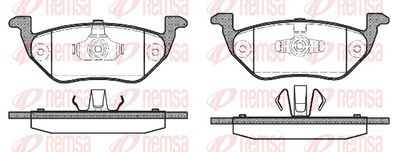 Bremžu uzliku kompl., Disku bremzes REMSA 1125.00