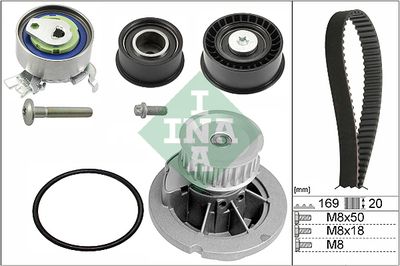 Водяной насос + комплект зубчатого ремня Schaeffler INA 530 0078 32