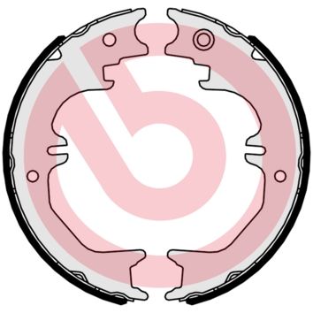 Bremžu loku kompl., Stāvbremze BREMBO S 83 563