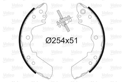 Комплект тормозных колодок VALEO 562598