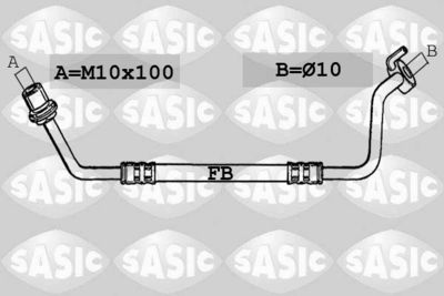 Bremžu šļūtene SASIC SBH6340