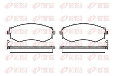 Bremžu uzliku kompl., Disku bremzes REMSA 0350.04