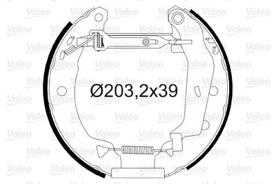 Bremžu loku komplekts VALEO 554782