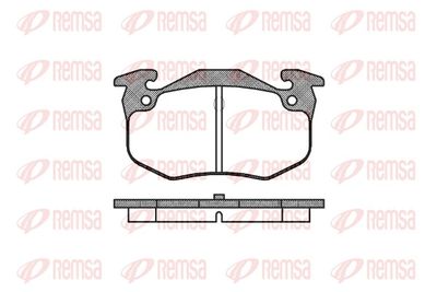 Bremžu uzliku kompl., Disku bremzes REMSA 0144.60