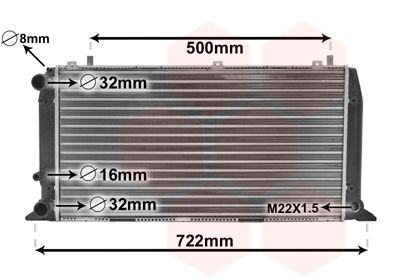 Radiators, Motora dzesēšanas sistēma VAN WEZEL 03002047