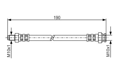 Тормозной шланг BOSCH 1 987 481 011