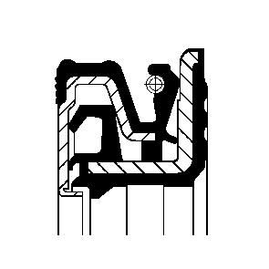 Уплотняющее кольцо, ступица колеса CORTECO 49118909