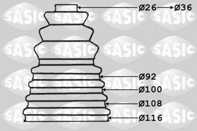 Putekļusargs, Piedziņas vārpsta SASIC 1904010