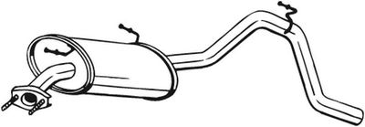 Izplūdes gāzu trokšņa slāpētājs (pēdējais) BOSAL 278-081