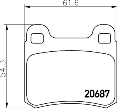 Bremžu uzliku kompl., Disku bremzes HELLA PAGID 8DB 355 007-351