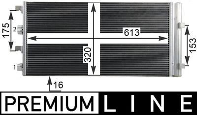 Конденсатор, кондиционер MAHLE AC 724 000P