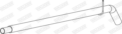Труба выхлопного газа WALKER 10913