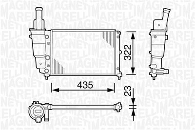 Radiators, Motora dzesēšanas sistēma MAGNETI MARELLI 350213113003