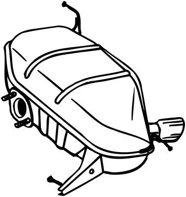 Глушитель выхлопных газов конечный BOSAL 247-043