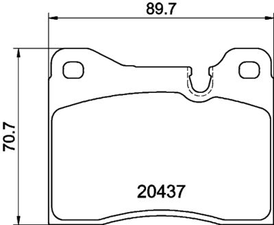 Bremžu uzliku kompl., Disku bremzes HELLA PAGID 8DB 355 017-561
