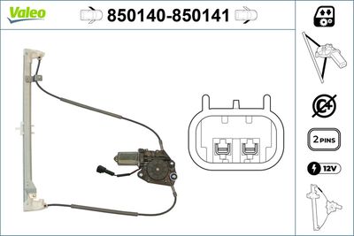 Стеклоподъемник VALEO 850140