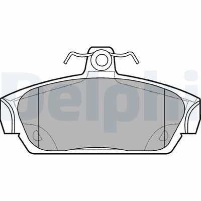 Bremžu uzliku kompl., Disku bremzes DELPHI LP653