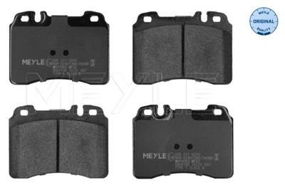 Комплект тормозных колодок, дисковый тормоз MEYLE 0252115316