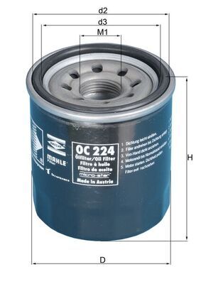 Eļļas filtrs KNECHT OC 224