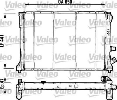 Radiators, Motora dzesēšanas sistēma VALEO 731129