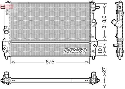 Radiators, Motora dzesēšanas sistēma DENSO DRM44055