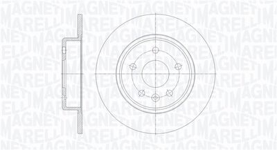 Тормозной диск MAGNETI MARELLI 361302040657