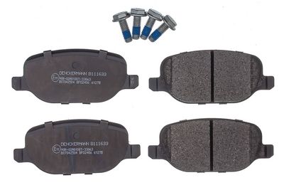 Комплект тормозных колодок, дисковый тормоз DENCKERMANN B111633