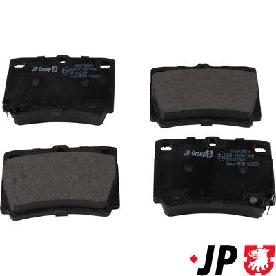 Bremžu uzliku kompl., Disku bremzes JP GROUP 3963700610