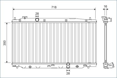 Radiators, Motora dzesēšanas sistēma VALEO 701136