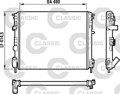 Radiators, Motora dzesēšanas sistēma VALEO 232523
