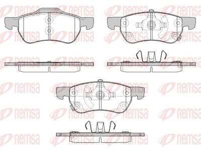 Комплект тормозных колодок, дисковый тормоз REMSA 1693.12