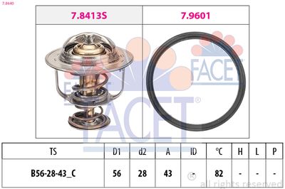 Termostats, Dzesēšanas šķidrums FACET 7.8640