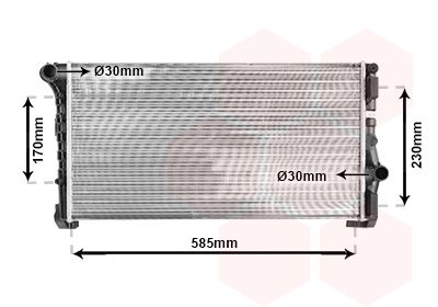 Radiators, Motora dzesēšanas sistēma VAN WEZEL 17002279