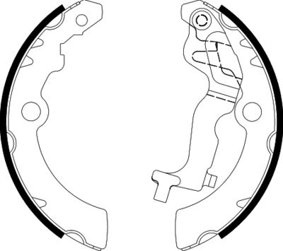 Bremžu loku komplekts HELLA 8DB 355 038-231