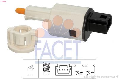 Выключатель, привод сцепления (Tempomat) FACET 7.1306