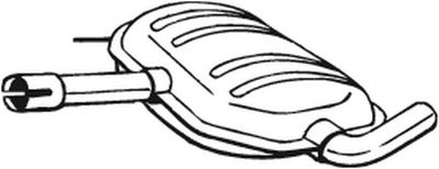 Vidējais izpl. gāzu trokšņa slāpētājs BOSAL 233-487