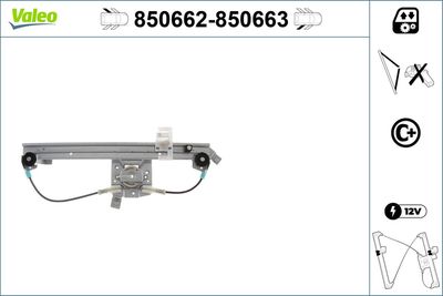 Стеклоподъемник VALEO 850662