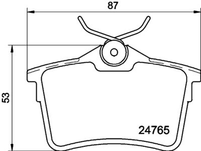 Bremžu uzliku kompl., Disku bremzes HELLA PAGID 8DB 355 014-081