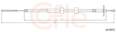 Тросик, cтояночный тормоз COFLE 92.10.9472