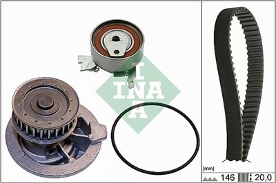 Ūdenssūknis + Zobsiksnas komplekts Schaeffler INA 530 0147 30