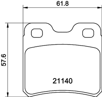 Bremžu uzliku kompl., Disku bremzes HELLA PAGID 8DB 355 007-451