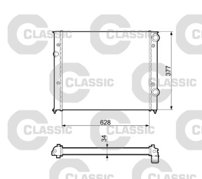 Radiators, Motora dzesēšanas sistēma VALEO 232437