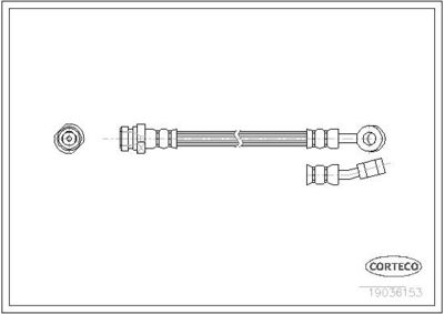 Bremžu šļūtene CORTECO 19036153