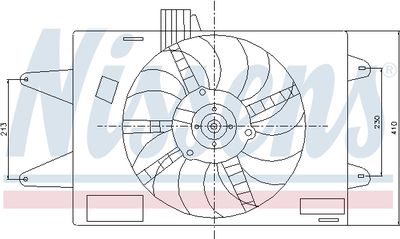 Ventilators, Motora dzesēšanas sistēma NISSENS 85129