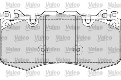 Bremžu uzliku kompl., Disku bremzes VALEO 601656