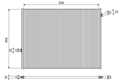 Radiators, Motora dzesēšanas sistēma VALEO 701290