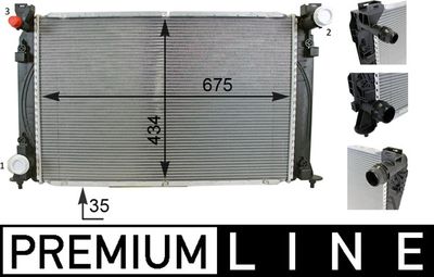 Radiators, Motora dzesēšanas sistēma MAHLE CR 79 000P