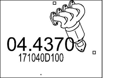 Катализатор MTS 04.4370